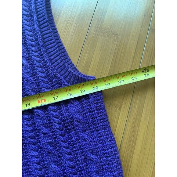 Vintage 1970's Pendleton Women's Button Front Knit Cardigan Sweater Vest XL - Picture 6 of 7